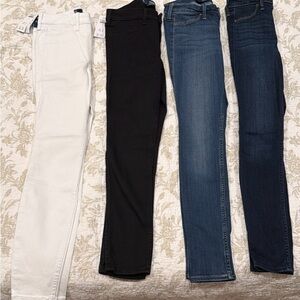 Hollister Skinny Jeans - White, Black, Light Blue, Dark Blue